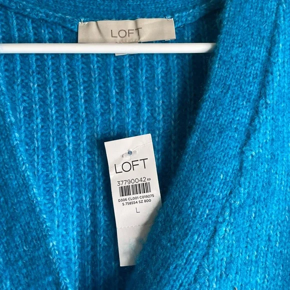 LOFT Vibrant Blue Women's Cardigan - Picture 5 of 5